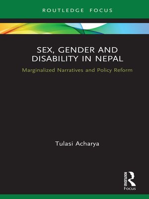 cover image of Sex, Gender and Disability in Nepal